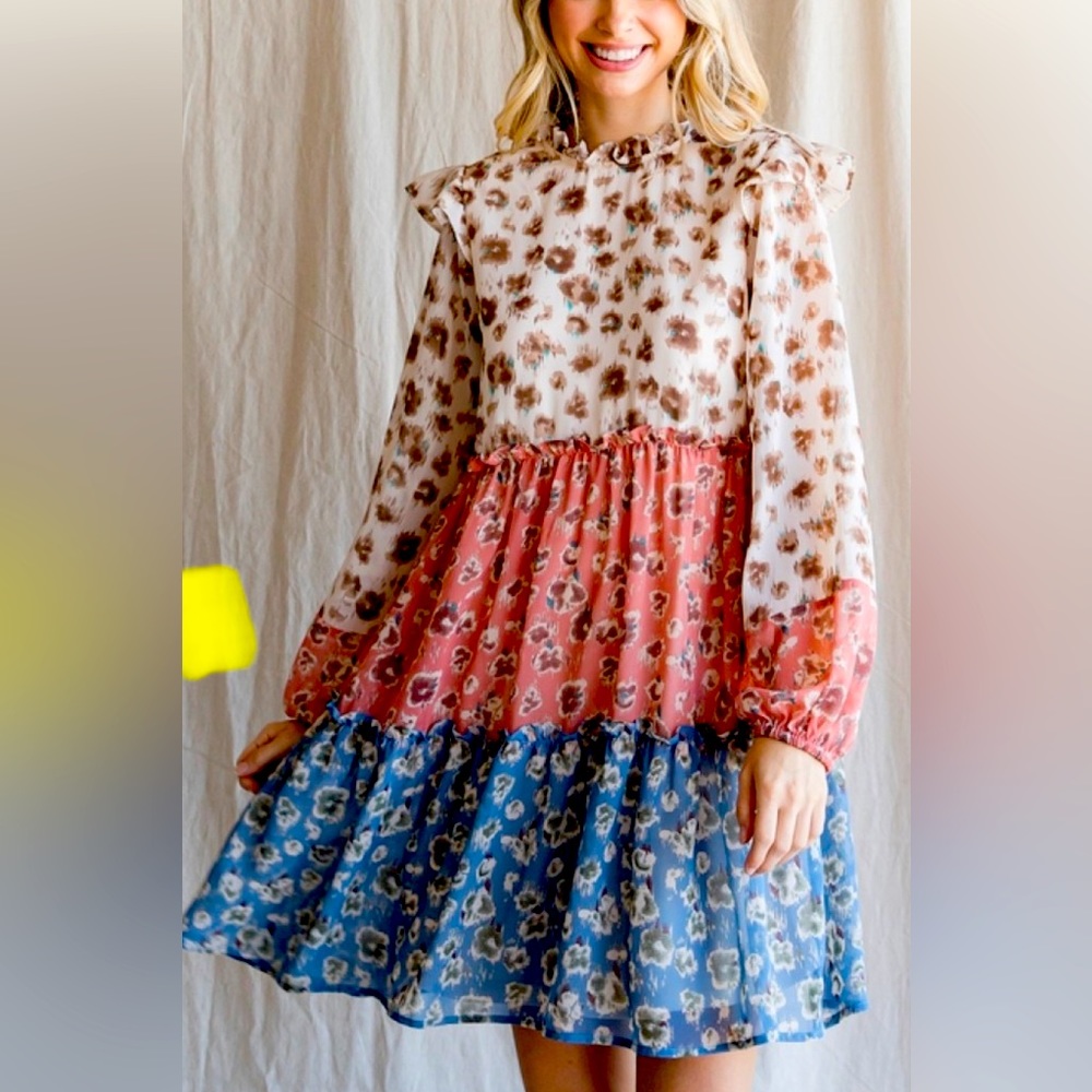 Boutique dress!! Gorgeous fall colors! NWT